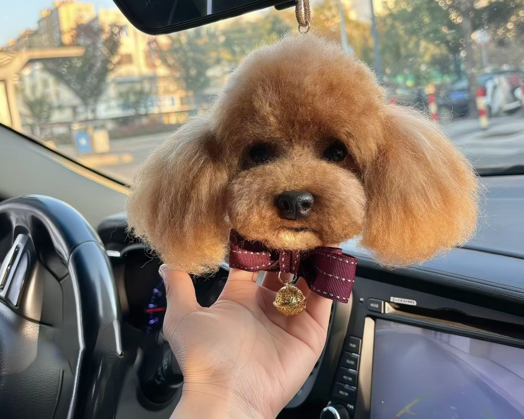 Custom Felted Pet Pendant-Dog